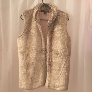 Plush fur vest